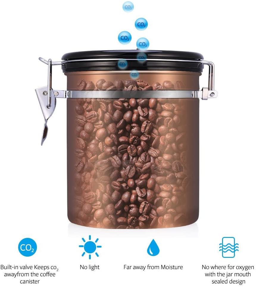 Airscape Coffee Bean Storage with Valve 1